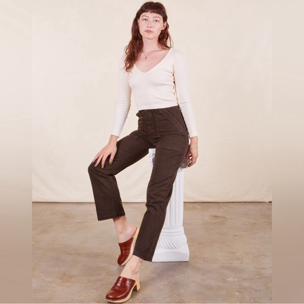 NWOT BBP Work Pants in Espresso, S